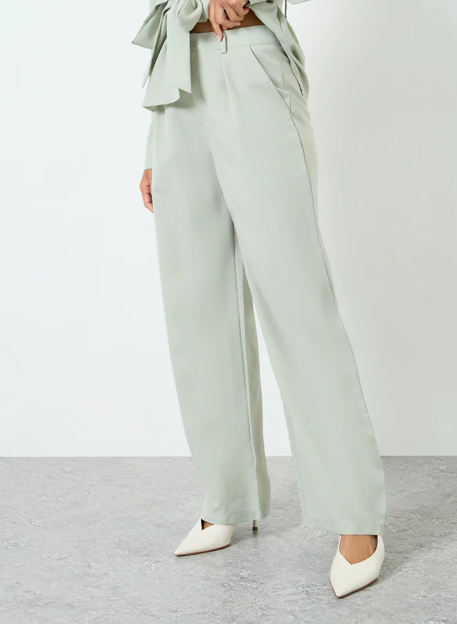 Styli  Women Tie-Belt Shirt and Pants Co-Ords for Women | Best Price UAE